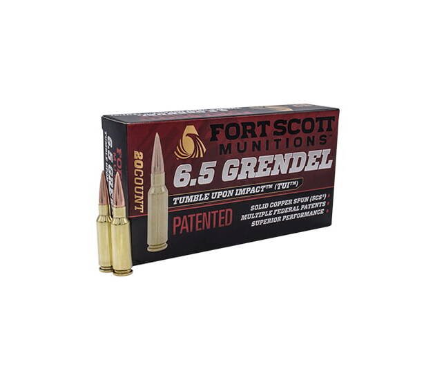 Fort Scott Munitions 6.5 Grendel 123 Grain Centerfire Rifle Ammunition 65GR-123-SCV2 Caliber: 6.5mm Grendel 500 RDS