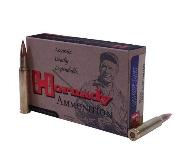 Hornady Vintage Match .30-06 Springfield 168 Grain Extremely Low Drag Match M1 Garand Centerfire Rifle Ammunition 81171 Caliber: .30-06 Springfield, Number of Rounds: 500