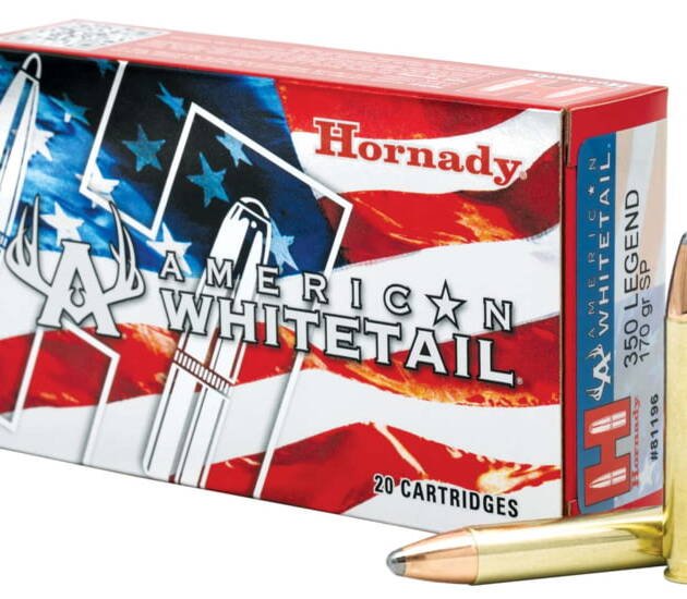 Hornady American Whitetail .350 Legend 170 Grain InterLock SP Centerfire Rifle Ammunition 500 rounds