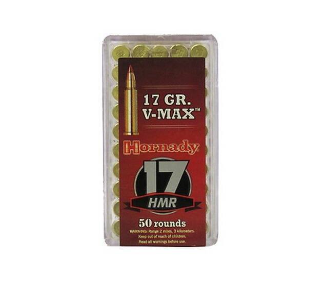Hornady Varmint Express Rimfire .17 Hornady Magnum Rimfire 17 Grain V-MAX Rimfire Ammunition 500 RDS