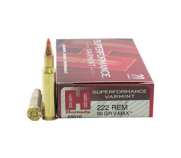 Hornady Superformance .222 Remington 50 Grain V-MAX 500 rounds