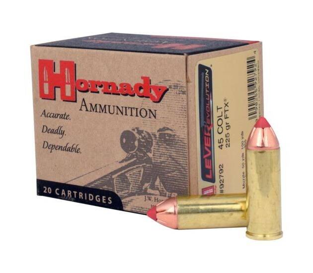 Hornady LEVERevolution .45 Colt 225 Grain Flex Tip eXpanding Centerfire Pistol Ammunition 500 ROUNDS