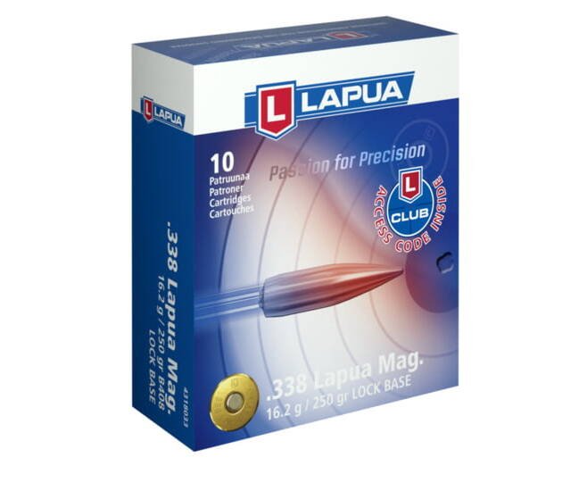 Lapua Lock Base .338 Lapua Magnum 250 grain Lock Base (LB) Brass Centerfire Rifle Ammunition 4318033 Caliber: .338 Lapua Magnum, Number of Rounds: 500