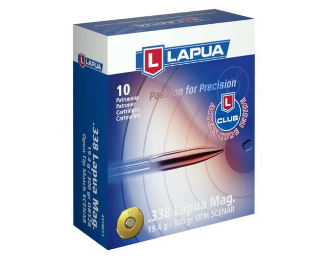 Lapua Scenar .338 Lapua Magnum 300 grain Scenar Open Tip Match Brass Cased Centerfire Rifle Ammunition 4318013 Caliber: .338 Lapua Magnum, Number of Rounds: 500