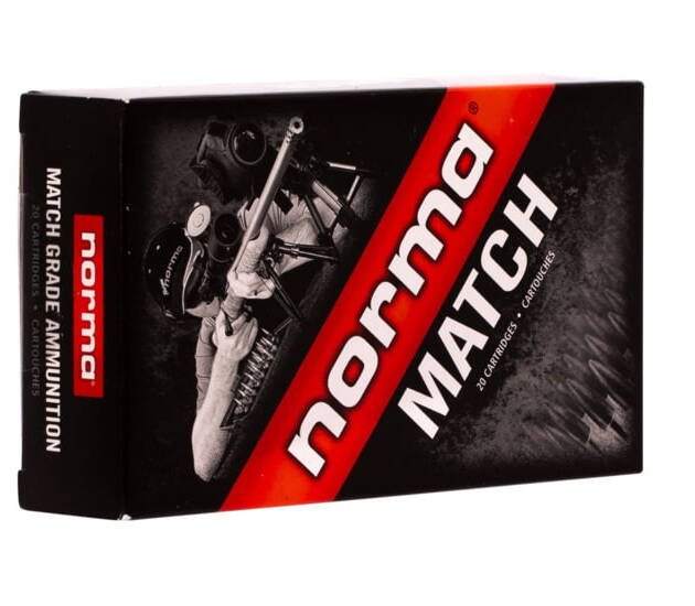 Norma Match Ammunition 6.5mm Creedmoor 130 Grain Golden Target Boat Tail Hollow Point Brass Cased Centerfire Rifle Ammunition 500 ROUNDS