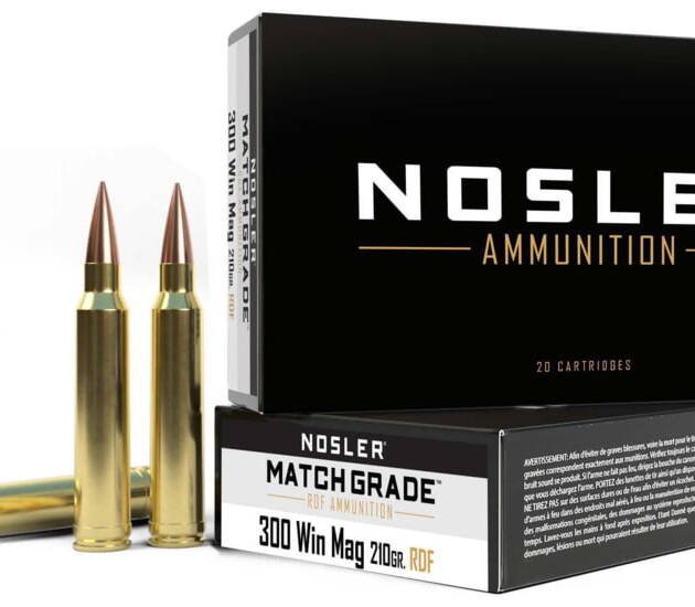 Nosler .300 Winchester Magnum 210 Grain Hollow Point Boat Tail Brass Cased Centerfire Rifle Ammunition 500 ROUNDS