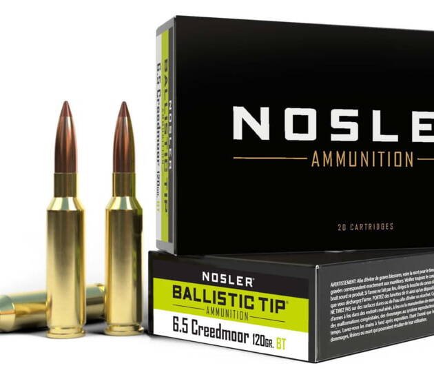 Nosler 6.5mm Creedmoor 120gr Ballistic Tip Brass Cased Centerfire Rifle Ammunition 500 ROUNDS