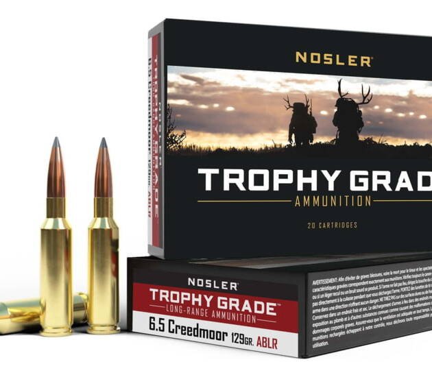 Nosler 6.5mm Creedmoor 129 Grain AccuBond Long Range Brass Cased Centerfire Rifle Ammunition 60091  500 ROUNDS