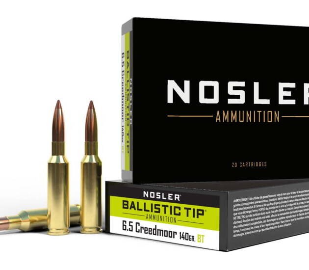 Nosler 6.5mm Creedmoor 140 Grain Ballistic Tip Brass Cased Centerfire Rifle Ammunition 500 ROUNDS