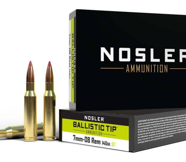Nosler 7mm-08 Remington 140 Grain Jacketed Soft Point Brass Cased Centerfire Rifle Ammunition 40059 Caliber: 7mm-08 Remington, Number of Rounds: 500
