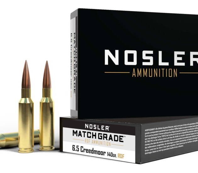 Nosler Match Grade 6.5mm Creedmoor 140 Grain Jacketed Hollow Point Boat Tail Brass Cased Centerfire Rifle Ammunition 500 ROUNDS