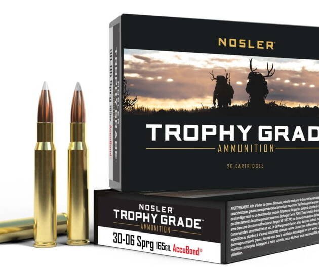 Nosler Trophy Grade .30-06 Springfield 165 Grain AccuBond Brass Cased Centerfire Rifle Ammunition 60057 Caliber: .30-06 Springfield, Number of Rounds: 500