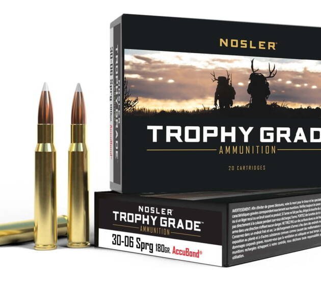 Nosler Trophy Grade .30-06 Springfield 180 Grain AccuBond Brass Cased Centerfire Rifle Ammunition 46134 Caliber: .30-06 Springfield, Number of Rounds: 500