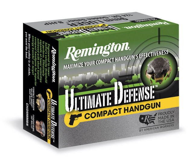 Remington Ultimate Defense Compact .38 Special +P 125 Grain Bonded Jacketed Hollow Point Centerfire Pistol Ammunition 28965 Caliber: .38 Special +P, Number of Rounds: 500