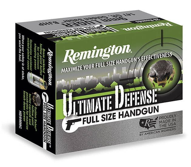Remington Ultimate Defense Full-Size .38 Special +P 125 Grain Bonded Jacketed Hollow Point Centerfire Pistol Ammunition R28938 Caliber: .38 Special +P, Number of Rounds: 500