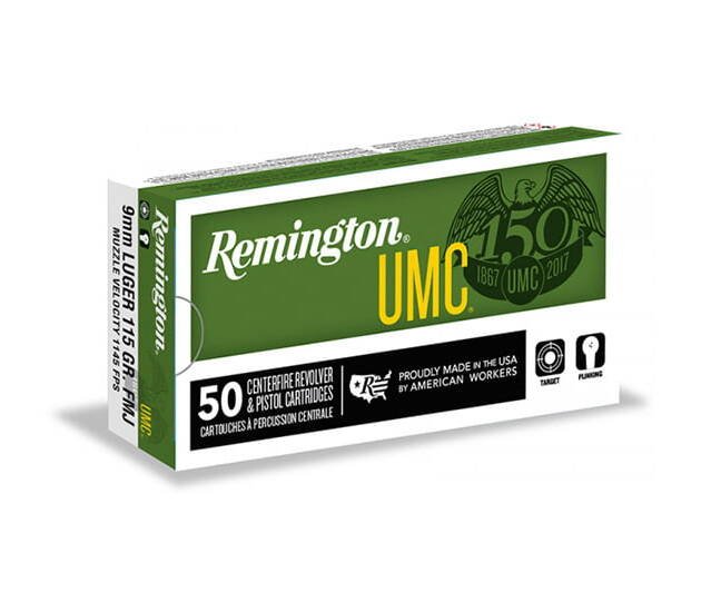 Remington UMC Handgun .38 Special 125 Grain Jacketed Hollow Point Centerfire Pistol Ammunition