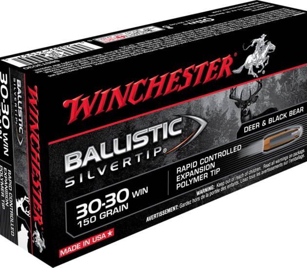Winchester BALLISTIC SILVERTIP .30-30 Winchester 150 grain Fragmenting Polymer Tip Centerfire Rifle Ammunition 500 RDS