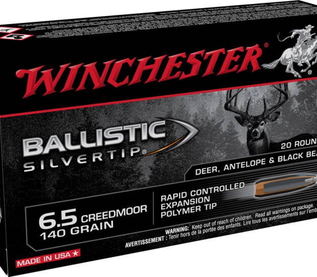 Winchester BALLISTIC SILVERTIP 6.5 Creedmoor 140 grain Fragmenting Polymer Tip Centerfire Rifle Ammunition 500 ROUNDS