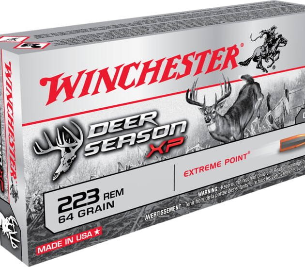 Winchester DEER SEASON XP .223 Remington 64 grain Extreme Point Polymer Tip Centerfire Rifle Ammunition X223DS  500 ROUNDS