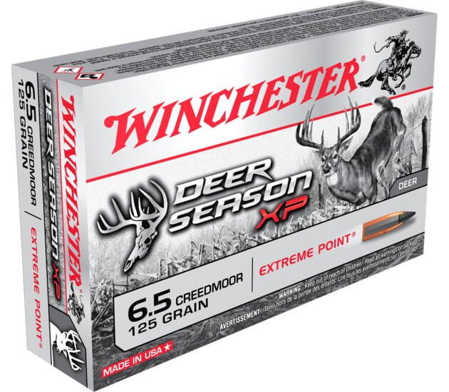Winchester DEER SEASON XP 6.5 Creedmoor 125 grain Extreme Point Polymer Tip Centerfire Rifle Ammunition 500 RDS
