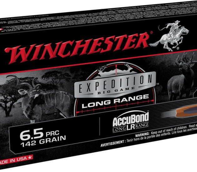 Winchester Winchester Expedition Big Game Long Range 6.5 PRC 142 Grain Accubond LR Rifle Ammunition S65PLR Caliber 500 ROUNDS