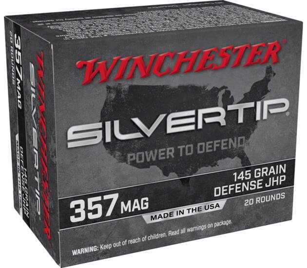 Winchester SUPER-X HANDGUN .357 Magnum 145 grain Silvertip Jacketed Hollow Point Centerfire Pistol Ammunition W357ST Caliber: .357 Magnum, Number of Rounds: 500