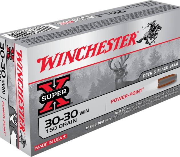 Winchester SUPER-X RIFLE .30-30 Winchester 150 grain Power-Point Brass Cased Centerfire Rifle Ammunition X30306 Caliber:  500 RDS