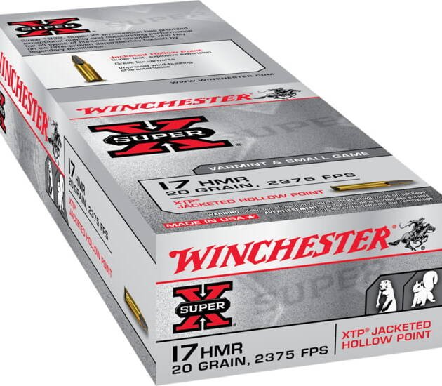 Winchester SUPER-X RIMFIRE .17 Hornady Magnum Rimfire 20 grain XTP Jacketed Hollow Point Rimfire Ammunition 500 ROUNDS