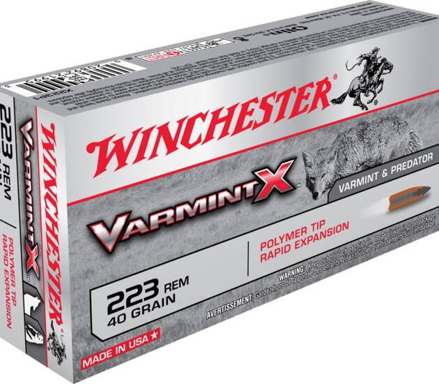 Winchester VARMINT X RIFLE .223 Remington 40 grain Rapid Expansion Polymer Tip Centerfire Rifle Ammunition  500 ROUNDS